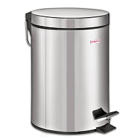 Ведро-контейнер для мусора (урна) с педалью LAIMA Classic, 12 л, зеркальное, нержавеющая сталь, со съемным внутренним ведром в Барнауле
