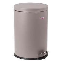 Ведро-контейнер для мусора (урна) с педалью LAIMA Classic, 20 л, серое, матовое, металл, со съемным внутренним ведром в Барнауле
