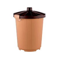 Мусорный бак с крышкой 105 л бежевый 105 бежевый в Барнауле