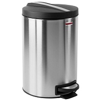 Ведро-контейнер для мусора (урна) с педалью LAIMA Modern, 12 л, матовое, нержавеющая сталь, со съемным внутренним ведром в Барнауле