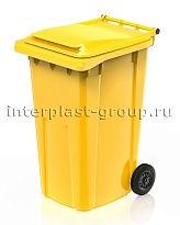 Контейнер для мусора 240 л желтый облегченный 240 желтый в Барнауле
