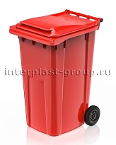 Контейнер для мусора 240 л красный облегченный 240 красный в Барнауле