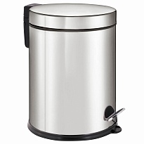 Ведро-контейнер для мусора урна с педалью LAIMA Classic Plus, 12 л, зеркальное в Барнауле