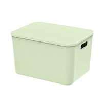 Ящик пластиковый вкладываемый светло-зеленый 410х305х245 мм в Барнауле Ящик пластиковый вкладываемый светло-зеленый 410х305х245 мм в Барнауле