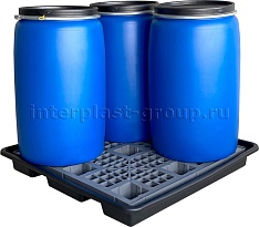 Поддон пластиковый для четырех бочек в Барнауле Поддон пластиковый для четырех бочек в Барнауле