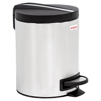 Ведро-контейнер для мусора (урна) с педалью LAIMA Modern, 5 л, матовое, нержавеющая сталь в Барнауле Ведро-контейнер для мусора (урна) с педалью LAIMA Modern, 5 л, матовое, нержавеющая сталь в Барнауле