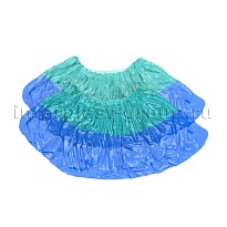 Бахилы бирюзово-синие 1000 шт (500 пар), 64 мкм, двойная подошва, двойная резинка, Особопрочные+ в Барнауле