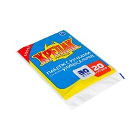 Мешки для мусора 20 л, с ручками, черные, в пачке 20 шт., ПНД, 10 мкм, 550х440 мм, Крепак, 4607075710023 в Барнауле